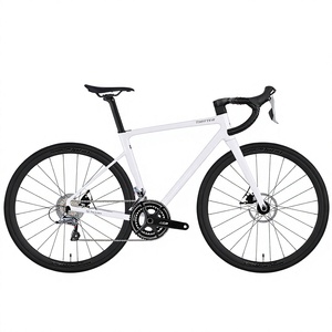 Bicicleta de Carretera de Aluminio <span class=keywords><strong>TWT</strong></span> C6, 25 Modelos, 16 Velocidades, Horquilla de Fibra de Carbono, Cableado Interno, Frenos de Disco Dobles, Cuadro Rígido, Diseñada para - Product Image 1