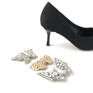 Zapatos de tacón alto para mujer, decoraciones, broche de diamantes de imitación de mariposa, hebilla de aleación, precio de fábrica, accesorios de joya para sandalias altas - Product Image 5