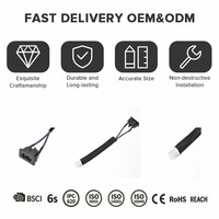 Harness dan Konektor Kabel Sepeda Listrik PBT Tahan Air untuk Sistem Koneksi Baterai Pengontrol Motor Sepeda Motor/Mobil