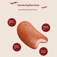 Planche de massage Gua Sha en pierre de Bian rouge Sishui, épaissie, outil de massage corporel, naturelle, écologique, sans BPA, relaxation, soin de la peau, vente en gros, OEM
