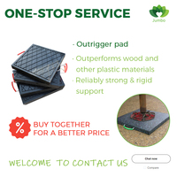 Tapis de protection au sol temporaire léger en HDPE UHMWPE 4x8 pieds pour équipement lourd - Écologique antidérapant découpe CNC