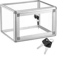 Meilleures ventes : Vitrine de présentation de table en acrylique transparente, verrouillable, polie, personnalisable avec logo, pour présentoirs