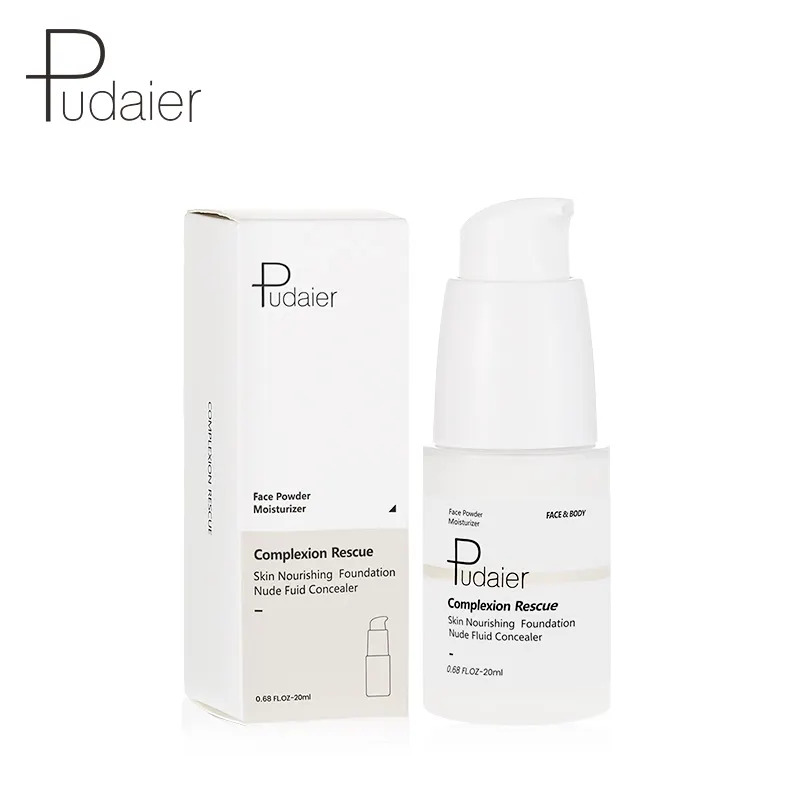 Pudaier New Brighten Skin Farbwechsel Farbe Liquid Foundation Makeup Base Gesicht Liquid Cover Lasting Concealer