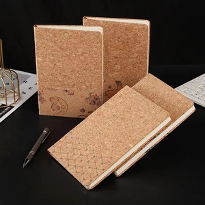 Cuaderno Ecológico de Corcho A5, Diario con Estampado Vintage, Material Natural Sostenible, Bloc de Notas con Líneas, Regalo para la Escuela, Oficina, Viajes - Product Image 5