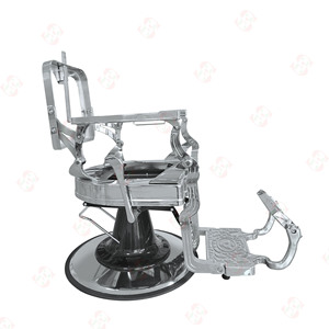 Sedia da Parrucchiere Reclinabile di Alta Gamma con Telaio Quadrato, Pompa Idraulica e Rotazione, Sedia Moderna da Barbiere - Product Image 5