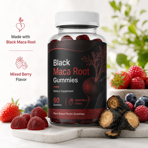 Gomitas de Extracto de Raíz de Ginseng Panax y Maca Roja Negra Herbal, Suplementos para Adultos para Hombres y Mujeres - Apoyo Inmunológico, Gestión de Energía - Product Image 4