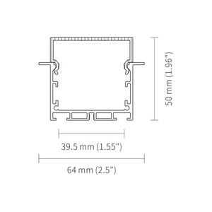 Profilé LED encastré en aluminium 50x50 K&C – <span class=keywords><strong>Prix</strong></span> usine - Product Image 4