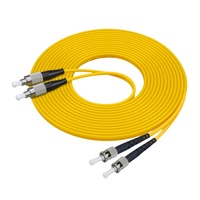 Cable de conexión de fibra óptica monomodo dúplex 9/125 G652D PVC LSZH Cable de fibra con conector SC LC FC ST SM DX equipo de fibra óptica