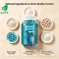 Gummies de calcium à marque privée OEM pour adultes, enrichies en vitamines D3, K2 et magnésium, favorisant la santé et la force osseuses, complément alimentaire
