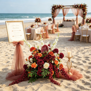 DKB Wedding Decoration Floral Table Centerpiece <b>Flower</b> Ball Oem Centerpieces Wedding Table Peony Artificial <b>Flower</b> Balls - Product Image 1