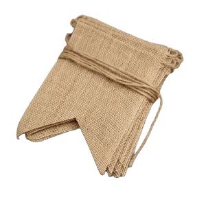 Баннер из натурального джута в стиле ретро для свадьбы, праздника - Product Image 4