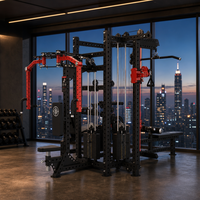 Nouvelle Conception Appareil de Musculation Commercial en Acier Mini Loader 4-en-1 Multi-Station à Poids Chargés par Broches pour Exercices des Jambes REYK 150kg