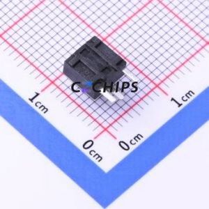 K2-1102DE-E4SW-04 Tactile Switch Bent Lead Through Hole-3P,6x6mm Switch 2.5N Right Angle Insert 6mm 6mm - Product Image 2