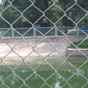 Giá rẻ mạ kẽm màu xanh lá cây màu đen bột tráng vườn Hàng rào/Chuỗi liên kết hàng rào cho trang web xây dựng hoặc vật liệu xây dựng - Product Image 4