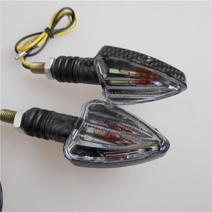 Accesorios para Motos, Intermitente Triangular para Motocicleta, Intermitente con Patrón de Fibra de Carbono Hidrográfico, Intermitente de Flecha - Product Image 3