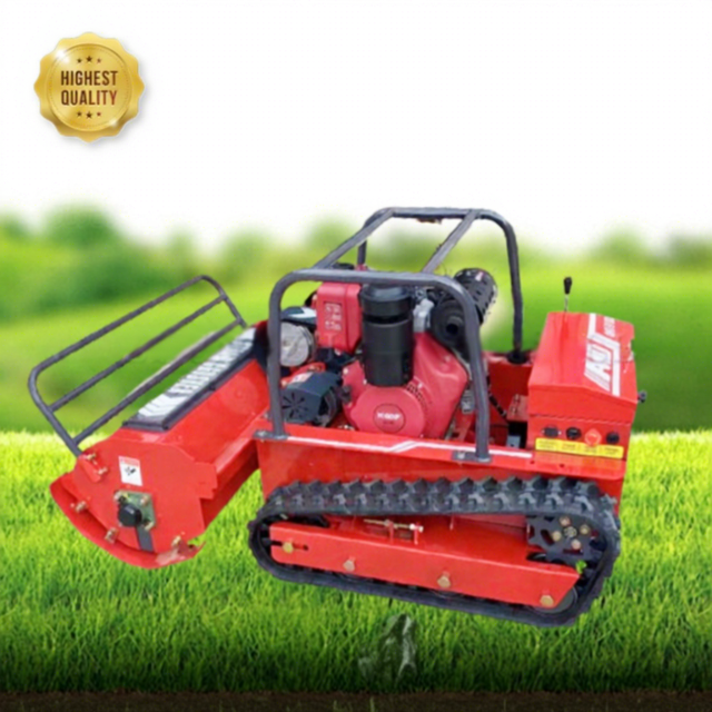 All Terrain Slope Use Electric Grass Weeding Trimmer Robotic Lawnmower Robot Remote Controlled Lawn Mower for Sale