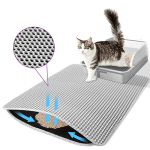 Tapis pour litière pour chat - Tapis anti-éclaboussures en EVA en nid d'abeille, résistant à l'humidité, livraison directe - Product Image 2