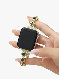 Nouveau Design <span class=keywords><strong>Bracelet</strong></span> <span class=keywords><strong>Bracelet</strong></span> pour Femmes Bling Diamant Bracelets de Montre en Métal pour <span class=keywords><strong>Apple</strong></span> 38/<span class=keywords><strong>40</strong></span>/41/42/44/45/49mm Bracelets de Montre Intelligente - Product Image 5