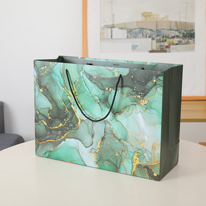 Bolsas de regalo de marca de lujo personalizadas Bolsa de papel de compras de cartón blanco con impresión de logotipo para pequeñas empresas - Product Image 3