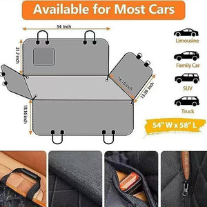 Qbellpet, Protector de asiento de perro plegable impermeable de alta calidad, patrón sólido, asiento trasero de coche, cubierta para mascotas - Product Image 2