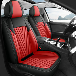 غطاء مقعد سيارة رياضي من الجلد الصناعي PVC بسعر رخيص يناسب جميع السيارات، طقم كامل من 10 قطع لجميع المواسم لـ 5 مقاعد - Product Image 3