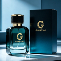 Flacon de parfum de luxe vide avec emballage, flacon en verre personnalisé OEM, 30 ml, 50 ml, 100 ml, forme carrée, bouchon de parfum