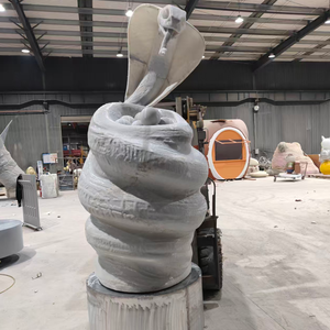 Scultura Personalizzata Grande in Fibra <span class=keywords><strong>di</strong></span> Vetro a Forma <span class=keywords><strong>di</strong></span> Cobra per Parchi a Tema e Progetti Zoo - Statua Moderna <span class=keywords><strong>di</strong></span> Rettili in FRP - Produttore - Product Image 2