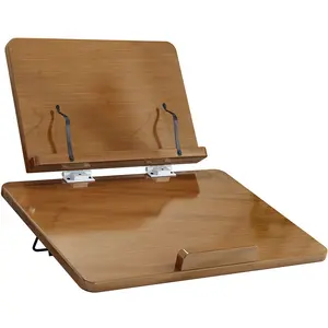 Estante de lectura multifuncional para niños, estantería de escritorio de doble capa, soporte de lectura que puede levantar, de madera