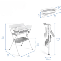 Table à langer pour bébé Table à langer pour bébé avec baignoire