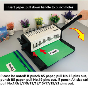 S9026A A4 Größe manuelle <span class=keywords><strong>Spiral</strong></span> kamm binde maschine - Product Image 4