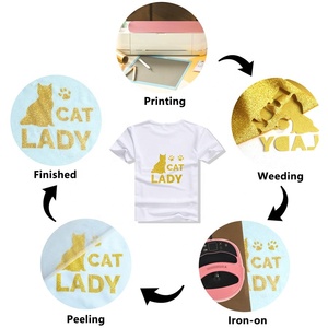 Paillettes arc-en-ciel haute température écologiques – <span class=keywords><strong>Meilleur</strong></span> matériau pour t-shirts, vinyle de transfert thermique en vrac, HTV pour presse à chaud <span class=keywords><strong>Cricut</strong></span> - Product Image 5