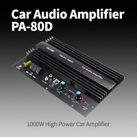 Amplificateur de puissance audio de voiture mono puissant HIFI 4CH à faible bruit numérique PA-80D pour subwoofers de basse puissants