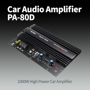 Amplificateur de puissance <span class=keywords><strong>audio</strong></span> de voiture mono puissant <span class=keywords><strong>HIFI</strong></span> 4CH à faible bruit numérique PA-80D pour subwoofers de basse puissants - Product Image 2