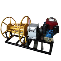 Treuil à câble métallique 3T 5T 8T à moteur essence, diesel ou électrique
