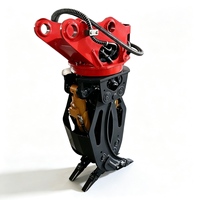 Grappin hydraulique rotatif pour bois, attache pour excavatrice de 1 à 4 tonnes, pince de préhension pour grumes et ferraille, support OEM ODM