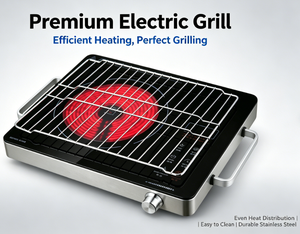 Table de cuisson électrique infrarouge avec grille, cuisinière portable multifonctionnelle pour la cuisson au barbecue <span class=keywords><strong>en</strong></span> intérieur et <span class=keywords><strong>en</strong></span> extérieur - Product Image 3