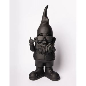 Estatua de Enano Negro de 29 cm, Escultura Moderna para Decoración de Jardín - Product Image 1
