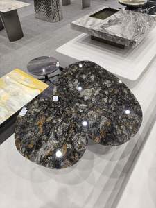 Mesa elíptica de piedra de lujo Muebles de piedra de primera calidad para <span class=keywords><strong>hotel</strong></span> y hogar Mesas de comedor elegantes Fabricante superior - Product Image 5