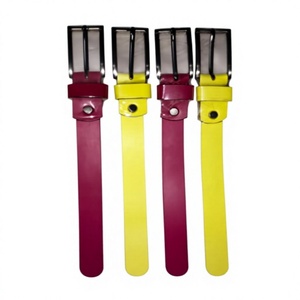 เข็มขัดหนังวัวแท้ทรงสี่เหลี่ยม สไตล์ลำลองทันสมัย สีพื้น ปรับแต่งสีและความยาวได้ ผลิตด้วยมือสำหรับผู้ชาย หนังแท้ 100% - Product Image 2