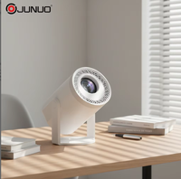 Projecteur intelligent portable JUNUO TURN1 H727 avec double Wi-Fi, mise au point manuelle, courte focale, Android 14, 720P, haut-parleurs intégrés, LCD, 200 lumens