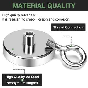 แม่เหล็กตกปลาและแม่น้ำสำหรับตกปลาหม้อสเตนเลสนีโอดิเมียมทนทาน - Product Image 4