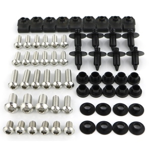 Waximoto adapté <span class=keywords><strong>pour</strong></span> Suzuki GSX-1300R Hayabusa 99-07 Aftermarket SUS304 Kit de boulon de carénage fixation fixation <span class=keywords><strong>carrosserie</strong></span> vis Clip - Product Image 1