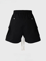 Shorts cargo unisexes décontractés en toile vintage, coupe-vent, respirants et écologiques, avec fermeture éclair, pour le printemps et l'été