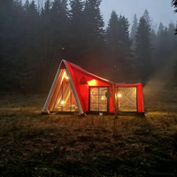 Tente de camping gonflable de luxe 4 saisons pour grande famille, tente tubulaire de glamping, tente de camping extérieure à montage rapide, tente de camp imperméable à la pluie