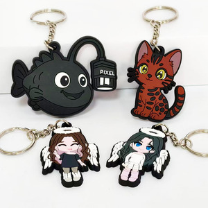 Bán buôn tùy chỉnh 2D/3D logo mềm PVC Silicone Móc Chìa Khóa cá nhân cao su nhựa <span class=keywords><strong>Keychain</strong></span> tùy chỉnh PVC Móc khóa cao su - Product Image 1