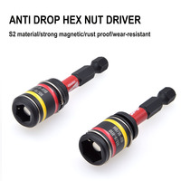 Adaptateur de douille magnétique métrique double tête H8/H10, embout de perceuse hexagonal et tige d'extension 58/100/150/200MM, douille hexagonale réversible 2-en-1