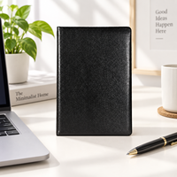 Agenda professionnel en cuir PU A5, couverture rigide, journal, logo personnalisé, promotionnel, entreprise, bureau, vente en gros, carnet