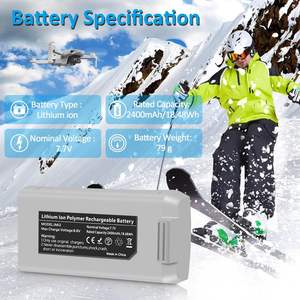 Аккумулятор для дрона Mini <span class=keywords><strong>2</strong></span> Mini 4K, 2400 мАч, литий-ионный, интеллектуальный, аксессуар для дрона - Product Image 3