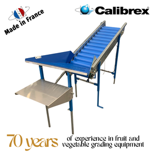 เครื่องชั่งน้ำหนักอเนกประสงค์ขนาดเล็ก CALIBREX ผลิตในฝรั่งเศส สำหรับผลไม้ขนาดเล็กถึงขนาดกลาง เช่น พลัม พร้อมระบบป้อนแบบลิฟต์ - Product Image 4