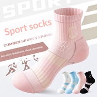 Chaussettes de sport professionnelles en tricot pour femmes - Printemps/Été Course en plein air Marathon Randonnée Alpinisme Badminton Épaisses
